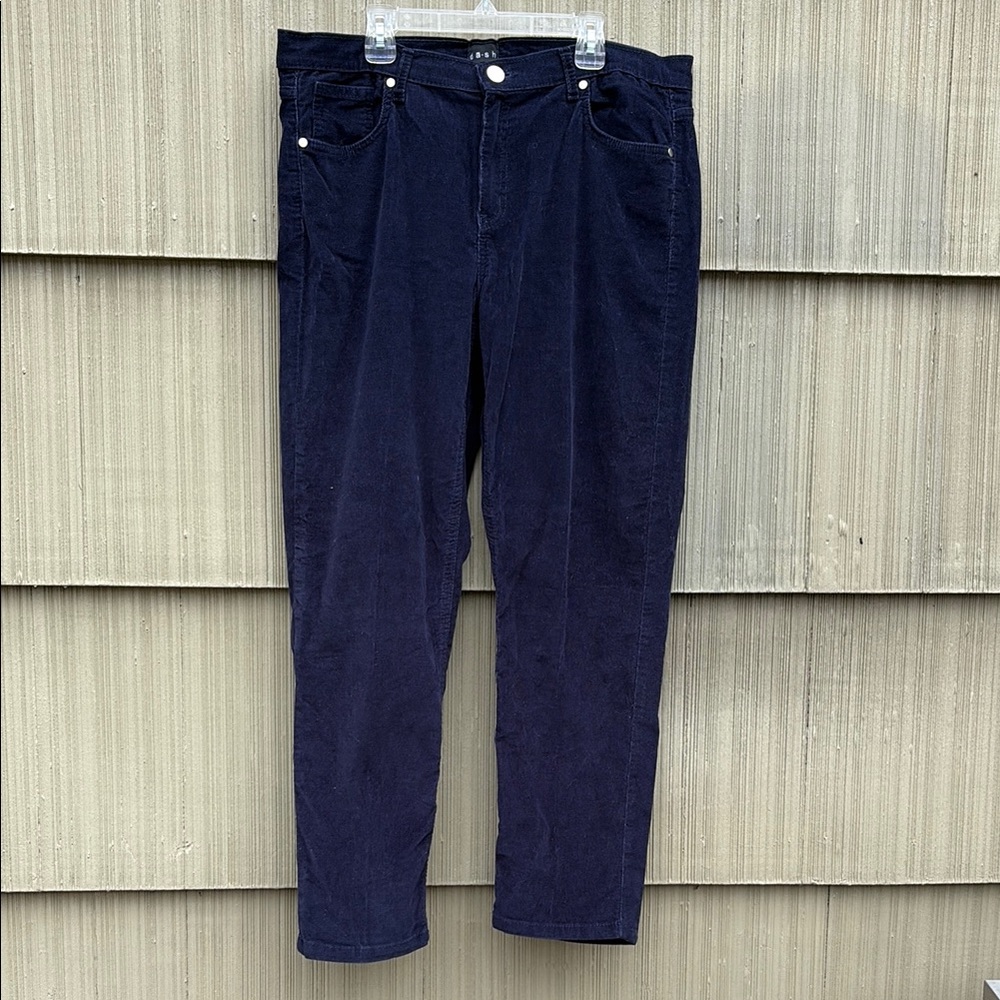 Dash Corduroy Blue Straight Leg Pants size 12 - Picture 6 of 6